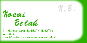 noemi belak business card